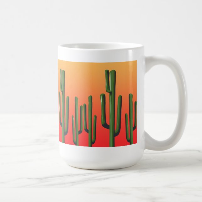 Saguaro Cactus Sunset Tasse (Rechts)