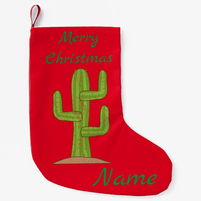 Saguaro Cactus Thunder_Cove Kleiner Weihnachtsstrumpf (Vorderseite)