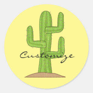 Saguaro Cactus Thunder_Cove Runder Aufkleber