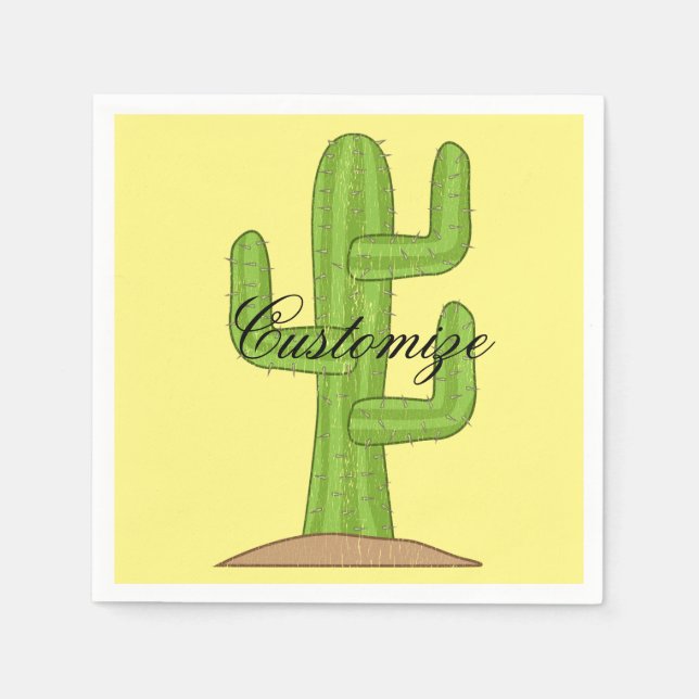 Saguaro Cactus Thunder_Cove Serviette (Vorderseite)