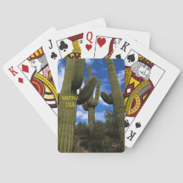 Saguaro Cactus Trio / Blue Sky & Clouds / Arizona Spielkarten