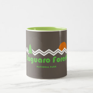 Saguaro Forest National Park Retro Zweifarbige Tasse