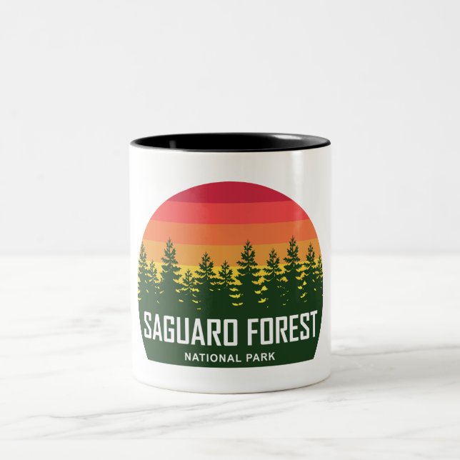 Saguaro Forest National Park Zweifarbige Tasse (Mittel)
