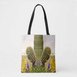 Saguaro in der Lavendel-Tasche