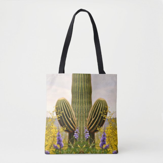 Saguaro in der Lavendel-Tasche (Vorderseite)