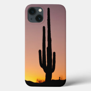 Saguaro-Kaktus am Sonnenuntergang iPhone 13 Hülle