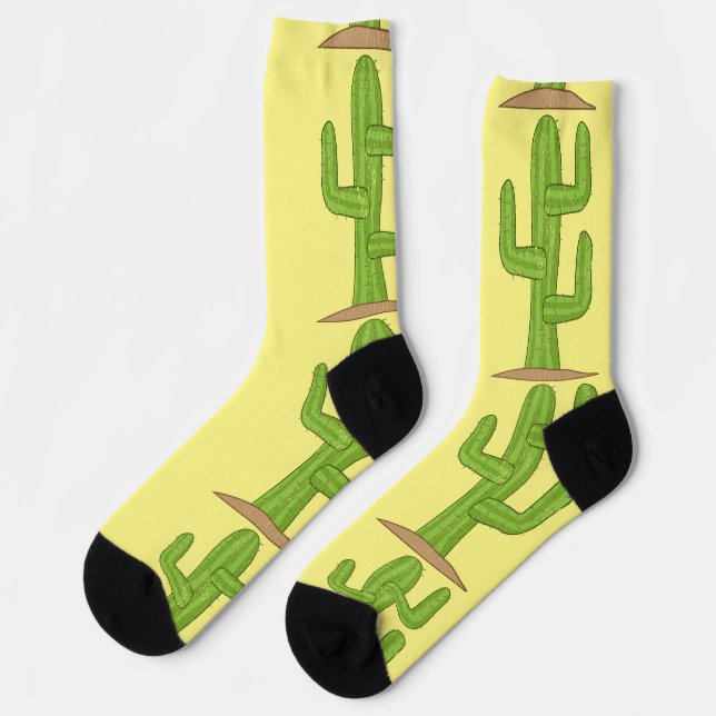 Saguaro-Kaktus Thunder_Cove Socken (Linkes Detail)