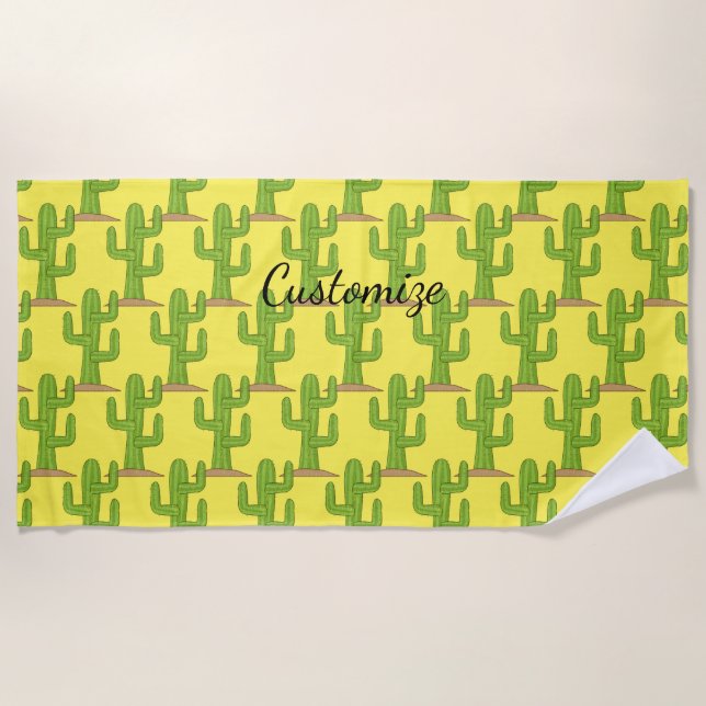 Saguaro-Kaktus Thunder_Cove Strandtuch (Vorderseite)