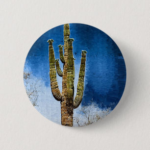 Saguaro-Kaktusmalerei Button
