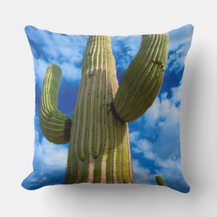 Saguaro-Kaktusporträt, Arizona Kissen