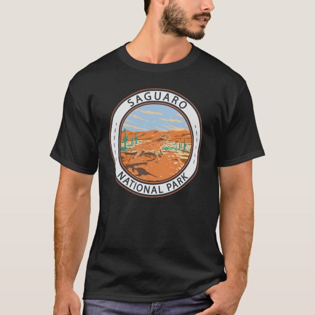 Saguaro National Park Horned Lizard Circle T-Shirt (Vorderseite)