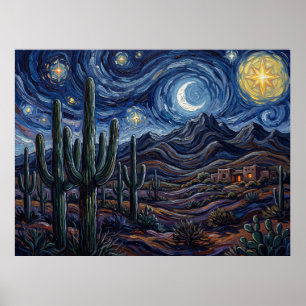 Saguaro National Park Sternenhimmel-Wüste Poster