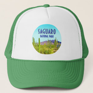 Saguaro Nationalpark Arizona Kaktus Vintage Truckerkappe
