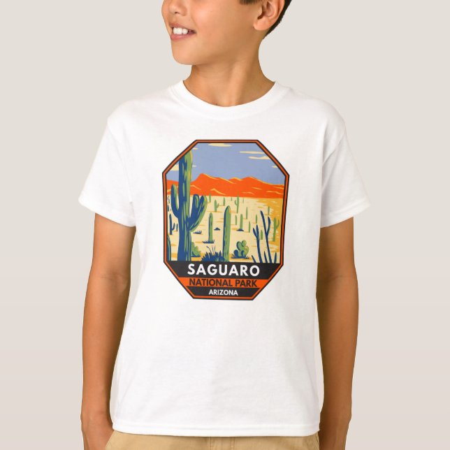 Saguaro Nationalpark Arizona Riesenkaktus Vintag T-Shirt (Vorderseite)