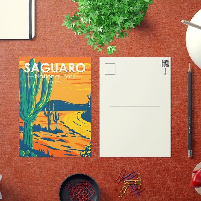 Saguaro Nationalpark Arizona Vintag Postkarte (Von Creator hochgeladen)
