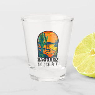 Saguaro Nationalpark Arizona Vintag Schnapsglas