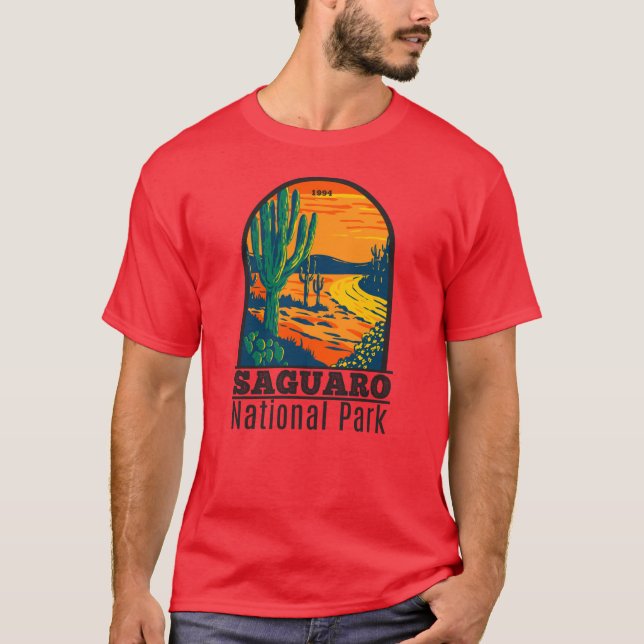 Saguaro Nationalpark Arizona Vintag T-Shirt (Vorderseite)