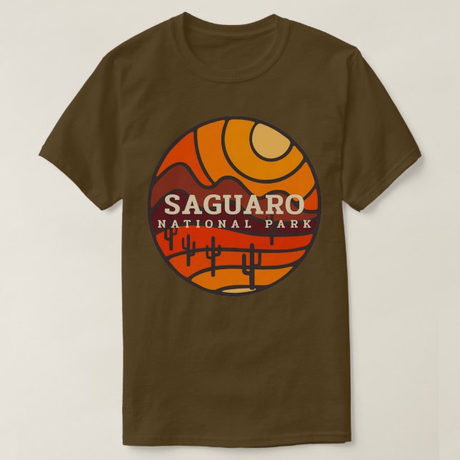Saguaro Nationalpark Arizona Wüste Sunris T-Shirt (Design vorne)