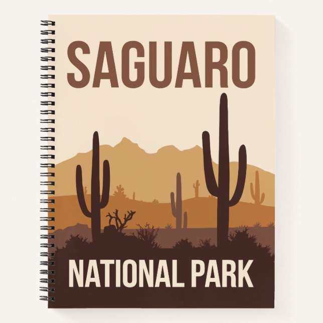 Saguaro Nationalpark California Notizbuch (Vorderseite)