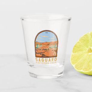 Saguaro Nationalpark Horned Lizard Vintag Schnapsglas