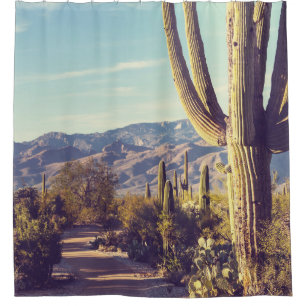 Saguaro Nationalpark, landschaftliche Vertretung. Duschvorhang