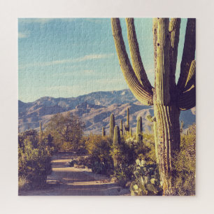 Saguaro Nationalpark, landschaftliche Vertretung. Puzzle