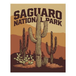 Saguaro-Nationalpark Poster