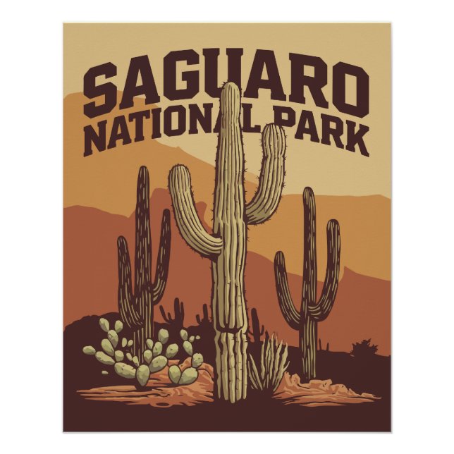 Saguaro-Nationalpark Poster (Vorderseite)