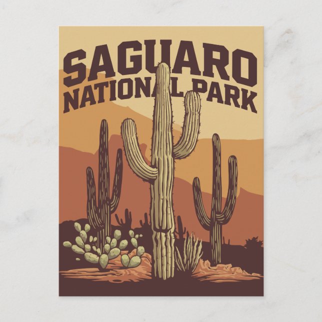 Saguaro-Nationalpark Postkarte (Vorderseite)