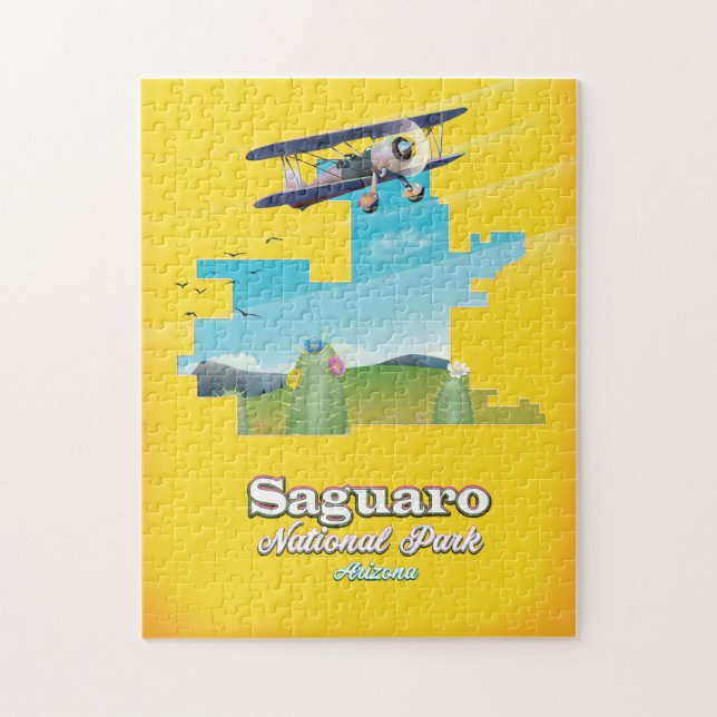 Saguaro Nationalpark Reiseplan Puzzle (Vertikal)