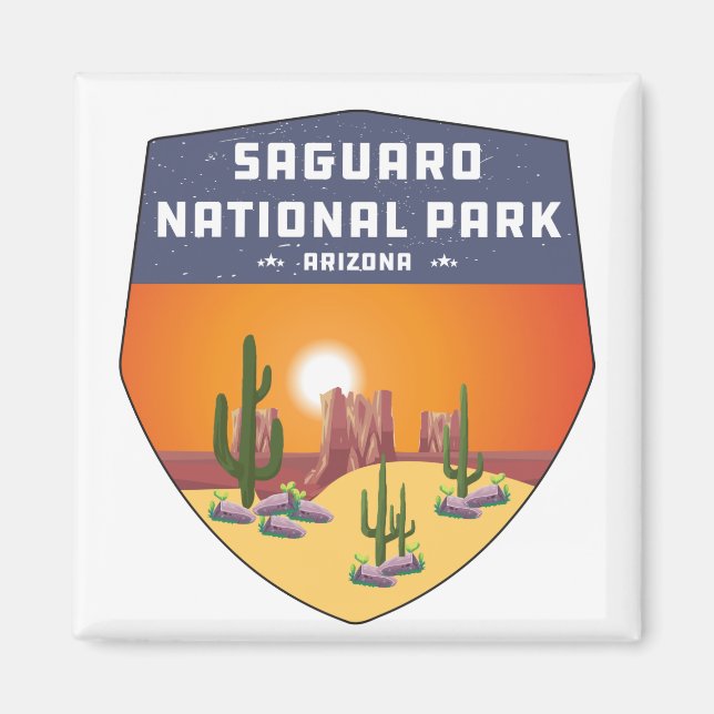 Saguaro Nationalpark Souvenir Cactus Arizona Magnet (Vorne)