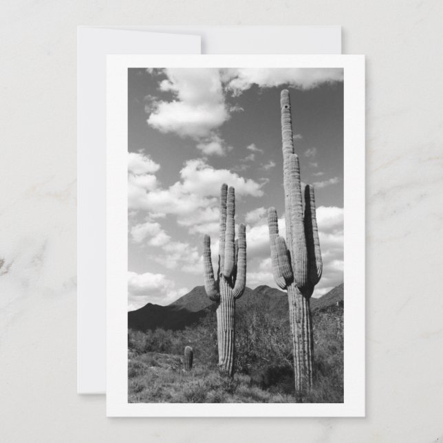 Saguaro Sentinel (AZ Sonoran Desert) Einladung (Vorderseite)