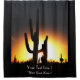 Saguaro-Sonnenuntergang-personalisierter Duschvorhang (Vorderseite)
