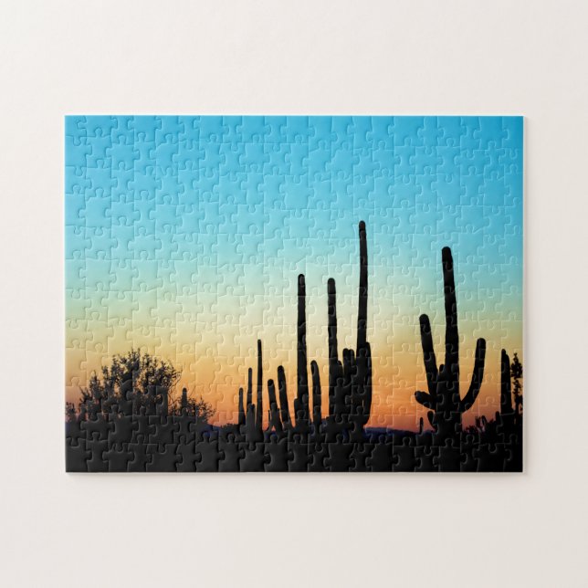 Saguaro-Sonnenuntergang Puzzle (Horizontal)