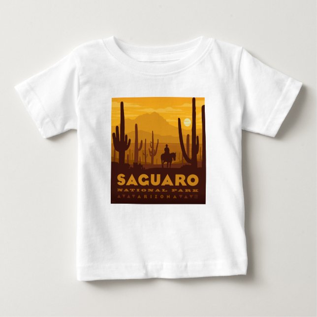 Saguaro Square Nationalpark | Arizona Baby T-shirt (Vorderseite)