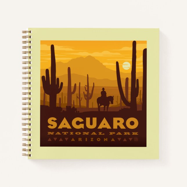 Saguaro Square Nationalpark | Arizona Notizbuch (Vorderseite)