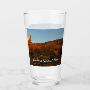 Saguaro Sunset I Arizona Wüste Landschaft Glas