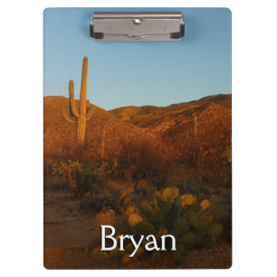 Saguaro Sunset I Arizona Wüste Landschaft Klemmbrett