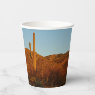 Saguaro Sunset I Arizona Wüste Landschaft Pappbecher