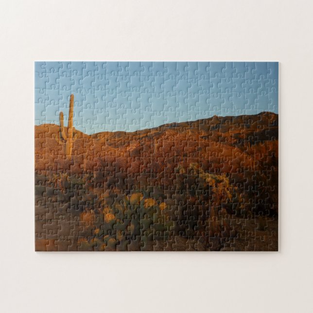 Saguaro Sunset I Arizona Wüste Landschaft Puzzle (Horizontal)