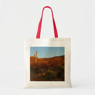 Saguaro Sunset I Arizona Wüste Landschaft Tragetasche