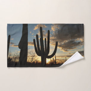 Saguaro Sunset II Arizona Wüste Landschaft Handtuch