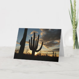 Saguaro Sunset II Arizona Wüste Landschaft Karte