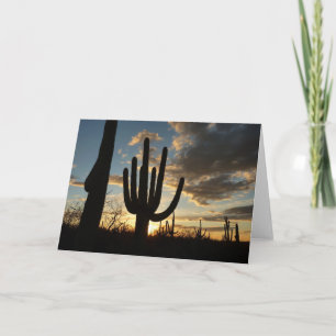 Saguaro Sunset II Arizona Wüste Landschaft Karte