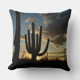 Saguaro Sunset II Arizona Wüste Landschaft Kissen