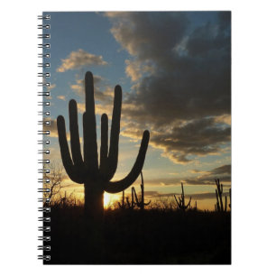 Saguaro Sunset II Arizona Wüste Landschaft Notizblock