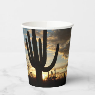 Saguaro Sunset II Arizona Wüste Landschaft Pappbecher