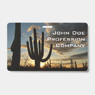 Saguaro Sunset II Arizona Wüstenlandschaft Ausweis