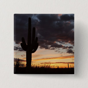 Saguaro Sunset III Arizona Wüste Landschaft Button