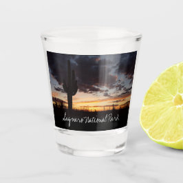 Saguaro Sunset III Arizona Wüste Landschaft Schnapsglas